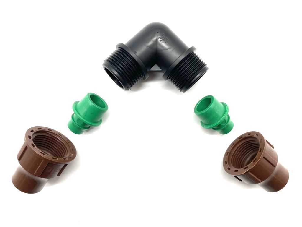 rainbird bf-verschraubungen Anschlussstücke Lock Type zum Verbinden von PE-Rohr oder Tropfrohr mit 16 mm Außendurchmesser