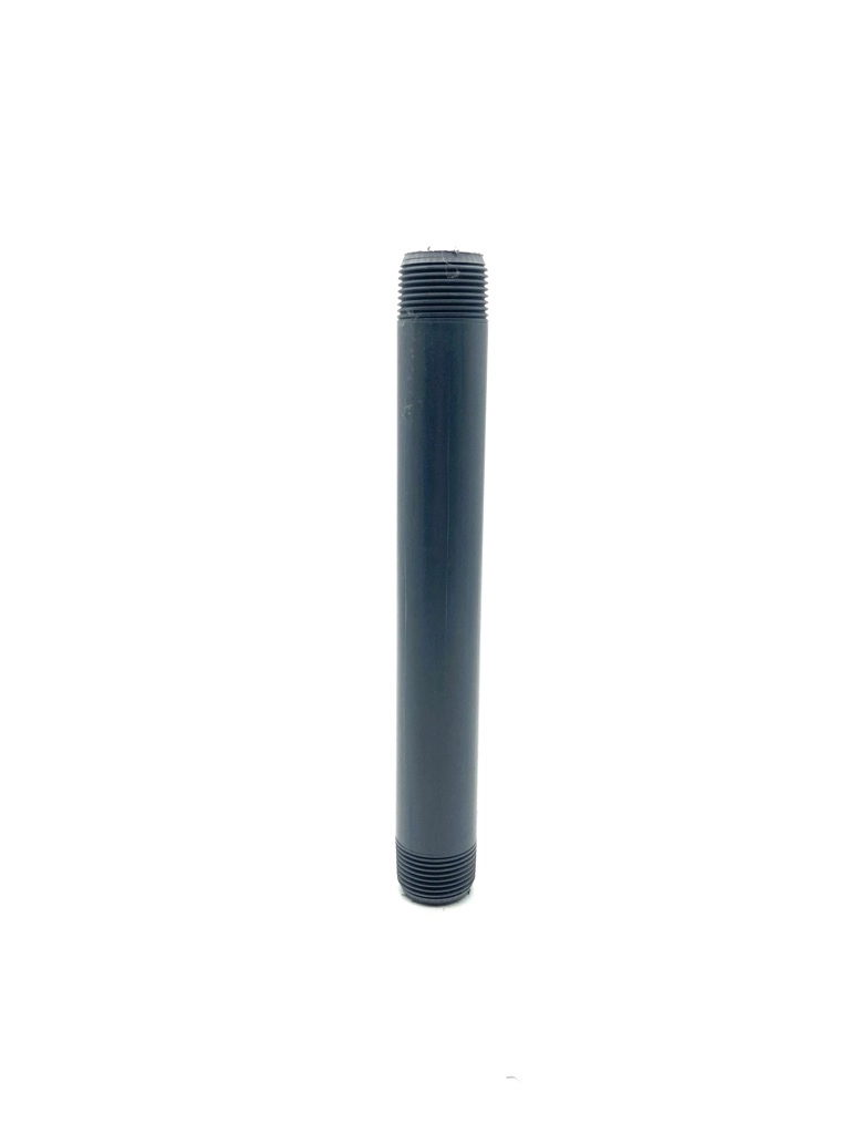 PVC-Standrohr / Rohrnippel 20 cm - 1"AG