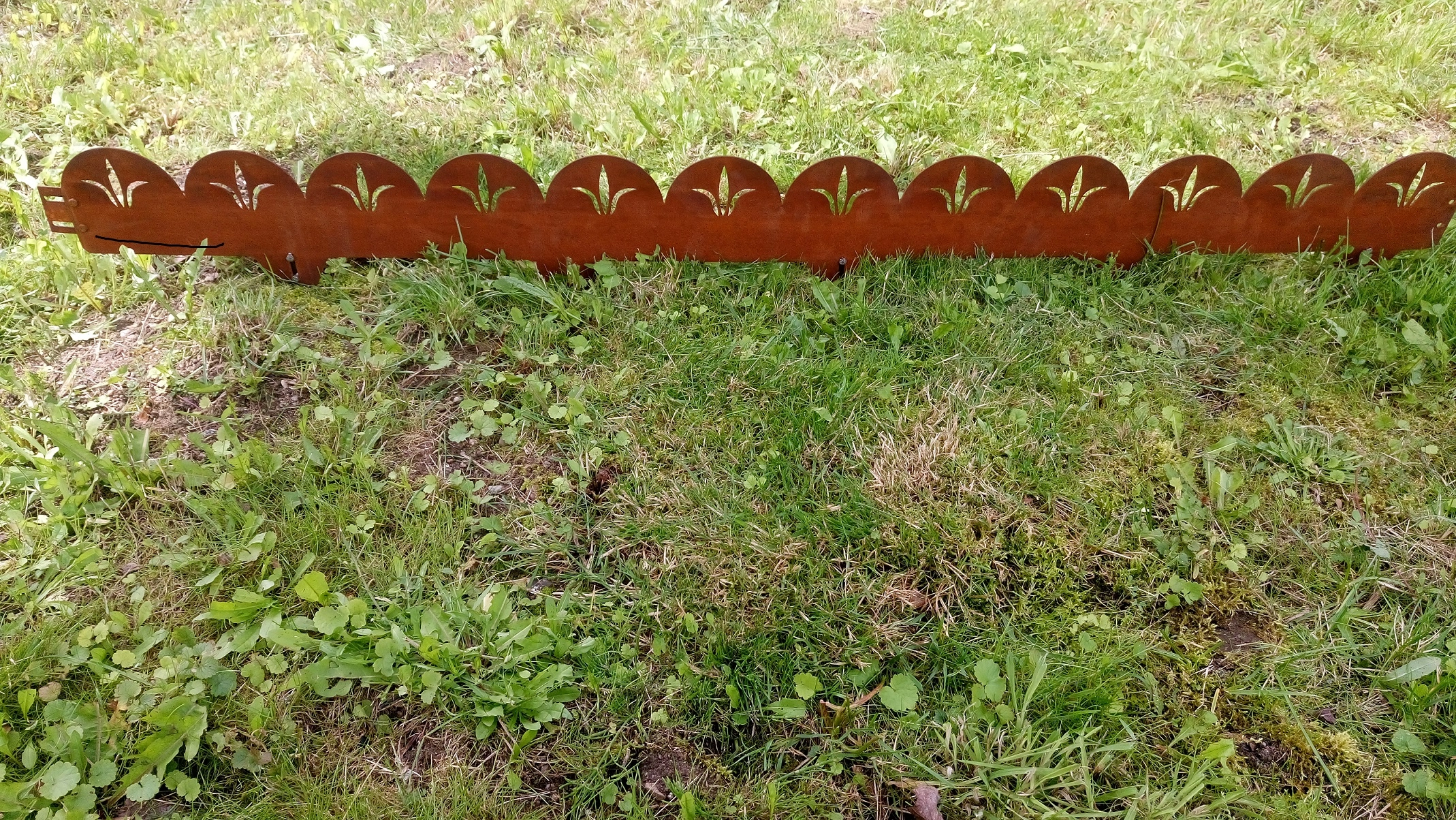 Rasenkante aus Cortenstahl von mn-rainman