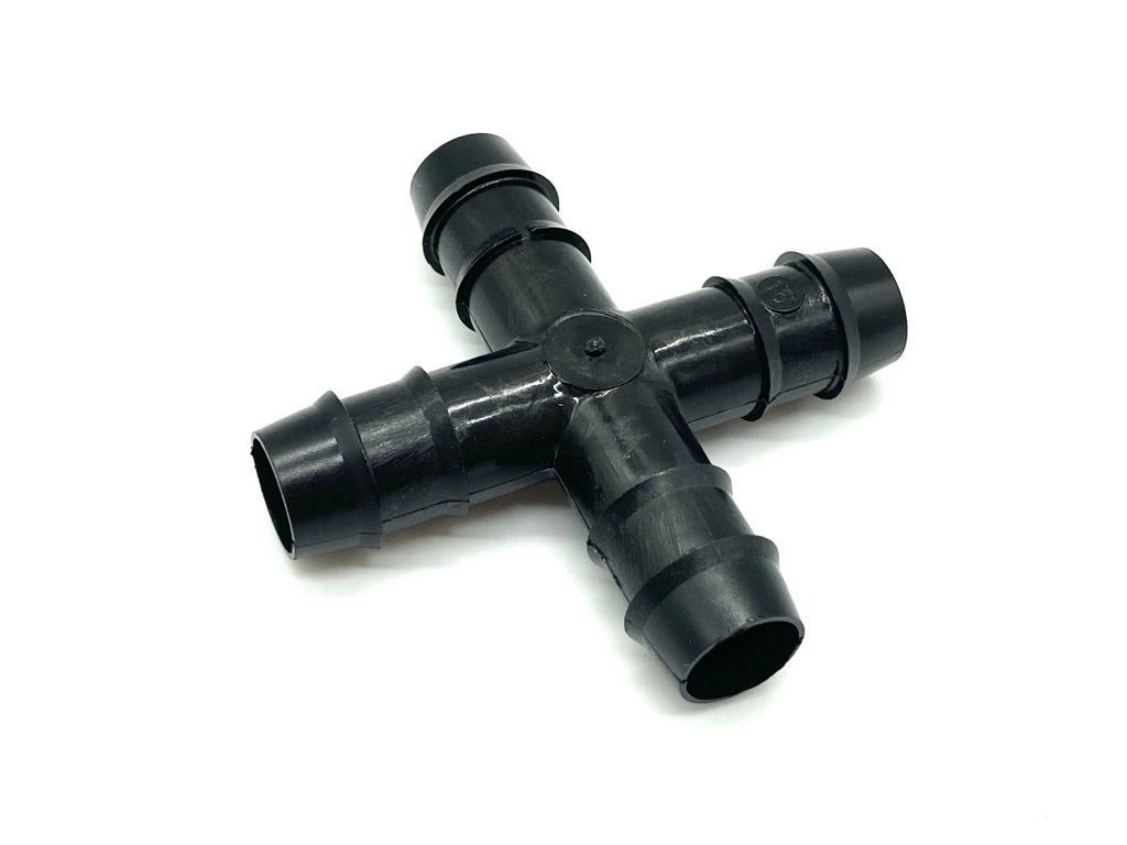Kreuz-Steckverbinder für 16mm Tropf und Verteilerrohr--für Tropfbewässerung